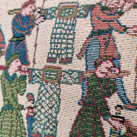 Traditional Tapestries Bayeux Tapestry Wall Plaque Textile Art Middle Ages ~6x13 - Picture 10 of 16